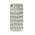 Кожаный чехол-книга TETDED Troyes White Crocodile для Apple iPhone 5/5s/SE(#2)