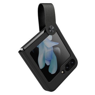 Силиконовая накладка Nillkin Flex Flip Silicone Case Черная для Samsung Galaxy Z Flip 5(2)
