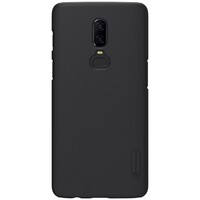 Пластиковый чехол с пленкой Nillkin Super Frosted Shield Черный для OnePlus 6