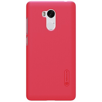 Пластиковый чехол с пленкой Nillkin Super Frosted Shield Red для Xiaomi RedMi 4 Pro(1)