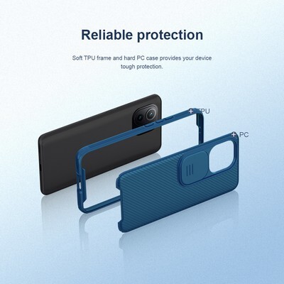 Чехол-накладка Nillkin CamShield Pro Черная для Xiaomi 11(3)