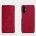 Кожаный чехол Nillkin Qin Leather Case Красный для Huawei Honor 30(#4)