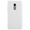 Полиуретановый чехол книга Nillkin Sparkle Leather Case White для Xiaomi Redmi Note 4(#2)