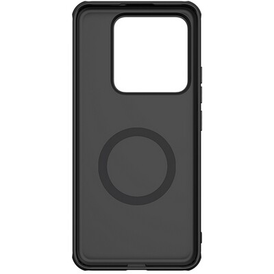Пластиковый чехол с пластиной Magsafe Nillkin Super Frosted Shield Pro Magnetic Case Черный для Xiaomi 14 Pro(2)