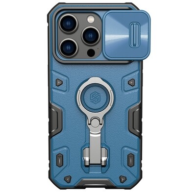 Противоударная-накладка Nillkin CamShield Armor Pro Синяя для Apple iPhone 14 Pro(1)