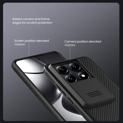 Чехол-накладка Nillkin CamShield Pro Синяя для Xiaomi 14T Pro(4)