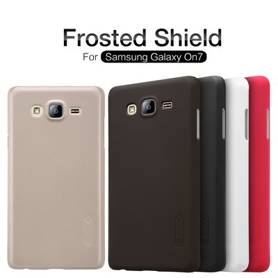 Пластиковый чехол с пленкой Nillkin Super Frosted Shield Black для Samsung Galaxy On7(4)
