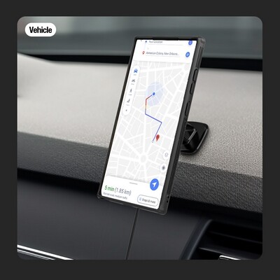Чехол-накладка с пластиной Magsafe Nillkin CamShield Pro Magnetic Черная для Samsung Galaxy S24 Ultra(8)