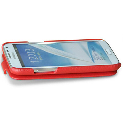 Кожаный чехол Nuoku Flip Case Red для Samsung N7100 Galaxy Note 2(2)