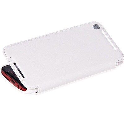 Кожаный чехол-книга HOCO Crystal leather Case White для HTC Butterfly S(3)