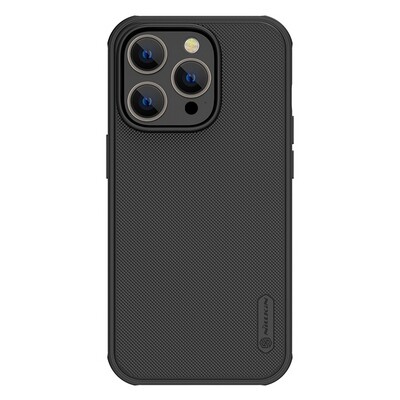 Пластиковый чехол с пластиной Magsafe Nillkin Super Frosted Shield Pro Magnetic Case Черный для Apple iPhone 14 Pro Max(1)