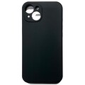 Силиконовый чехол Silicone Case с закрытым низом и защитой камеры черный для Apple iPhone 14 Plus(#1)