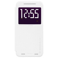 Полиуретановый чехол Nillkin Sparkle Leather Case White для HTC One M9e/ One Me