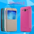 Полиуретановый чехол Nillkin Sparkle Leather Case Black для Samsung Galaxy A8(#4)