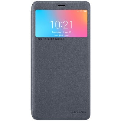 Полиуретановый чехол книга Nillkin Sparkle Leather Case Черный для Xiaomi Redmi 6(1)