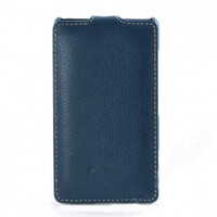 Кожаный чехол книга Melkco Leather Case Dark Blue LC для Nokia Lumia 820