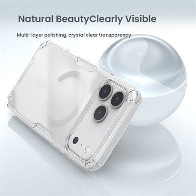 Силиконовый чехол Nillkin Nature TPU Pro Magnetic Case затемненный для Apple iPhone 17 Pro Max(6)
