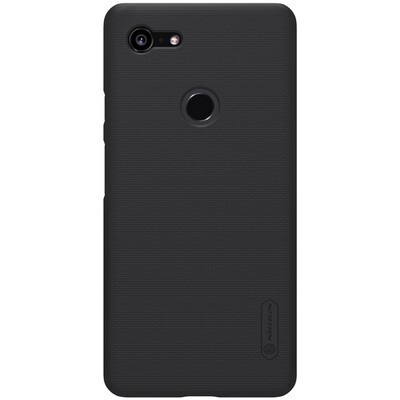 Пластиковый чехол с подставкой Nillkin Super Frosted Shield Черный для Google Pixel 3 XL(1)