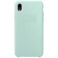 Силиконовый чехол с открытым низом мятный для Apple iPhone XR