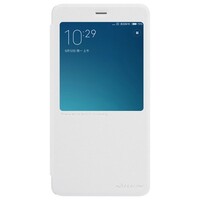 Полиуретановый чехол книга Nillkin Sparkle Leather Case White для Xiaomi Redmi Note 4