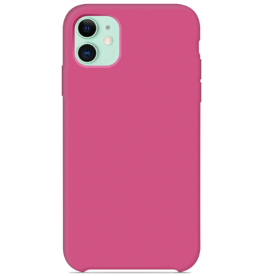Силиконовый чехол красно-розовый для Apple iPhone 11(1)