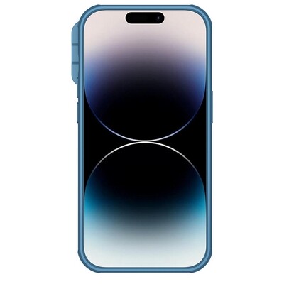 Чехол-накладка с пластиной Magsafe Nillkin CamShield Pro Magnetic Синяя для Apple iPhone 14 Pro(2)