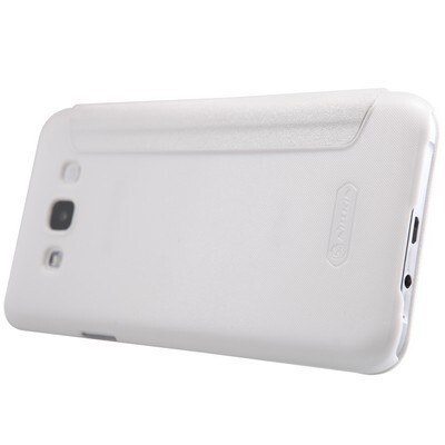 Полиуретановый чехол Nillkin Sparkle Leather Case White для Samsung Galaxy E7(3)