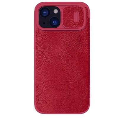 Кожаный чехол Nillkin Qin Pro Leather Case Красный для Apple iPhone 15 Plus(2)