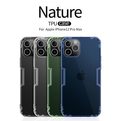 Силиконовый чехол Nillkin Nature TPU Case Серый для Apple iPhone 12 Pro Max(5)
