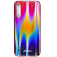 Накладка TPU + Glass Aurora красный для Xiaomi Mi A3