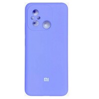 Силиконовый чехол с микрофиброй Silicone Case лавандовый для Xiaomi Redmi 12C