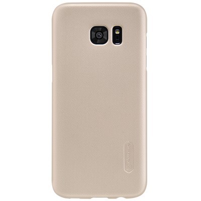 Пластиковый чехол с пленкой Nillkin Super Frosted Shield Gold для Samsung G935F Galaxy S7 Edge(1)