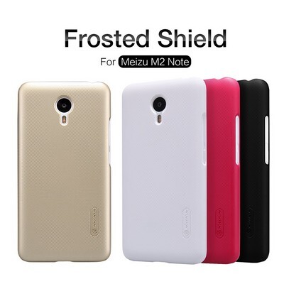 Пластиковый чехол с пленкой Nillkin Super Frosted Shield Gold для Meizu M2 Note(4)