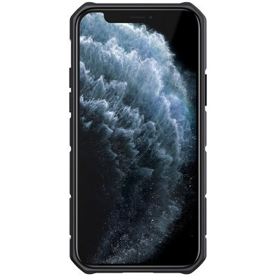Противоударная-накладка Nillkin CamShield Armor черная для Apple iPhone 12 Pro(2)