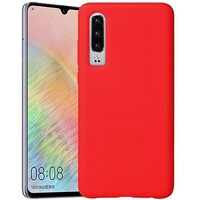 Силиконовый чехол Silicone Case красный для Huawei P30 Lite
