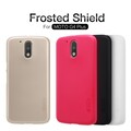 Пластиковый чехол с пленкой Nillkin Super Frosted Shield Black для Motorola Moto G4 Plus(#4)