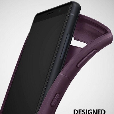 Защитный чехол бампер Ringke Onyx Case фиолетовый для Sony Xperia XZ2 Compact(8)
