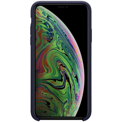 Силиконовый чехол-накладка Nillkin Flex PURE синий для Apple iPhone 11 Pro Max(3)