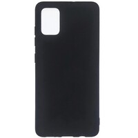 Силиконовый чехол Silicone Case черный для Samsung Galaxy A51