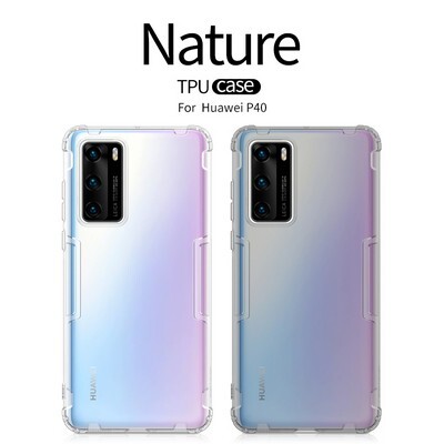Силиконовый чехол Nillkin Nature TPU Case Прозрачный для Huawei P40(5)