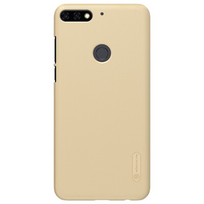 Пластиковый чехол с пленкой Nillkin Super Frosted Shield Золотой для Huawei Y7 Prime (2018)\ Honor 7C Pro(1)