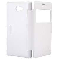 Полиуретановый чехол Nillkin Fresh Series White  для Sony Xperia M2 Dual S50h