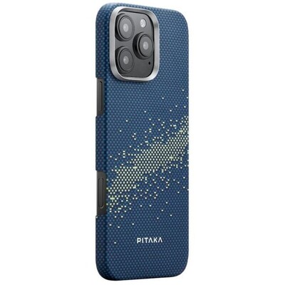Чехол-накладка Pitaka Tactile Woven Case StarPeak (KI1601PMYG) Milky Way Galaxy для Apple iPhone 16 Pro(3)