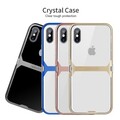 Чехол бампер Nillkin Crystal Series Синий для Apple iPhone Xs(#8)
