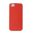 Кожаный чехол книга Melkco Leather Case Red LC для Apple iPhone 5/5s/SE(#2)