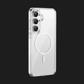 Силиконовый чехол с Magsafe Wiwu iShield Pro Case (прозрачный) для Samsung Galaxy S25(#3)