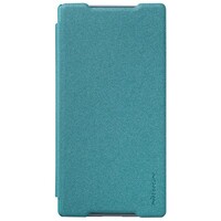 Полиуретановый чехол Nillkin Sparkle Leather Case Blue для Sony Xperia Z5