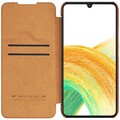 Кожаный чехол Nillkin Qin Leather Case Коричневый  для Samsung Galaxy A34(#3)