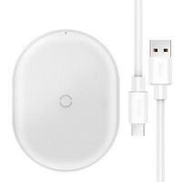 Беспроводное зарядное Baseus Cobble 15W белый - WXYS-02
