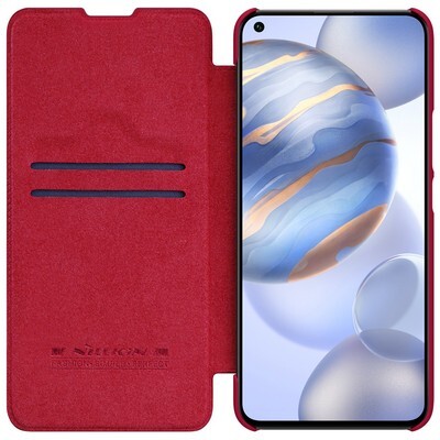 Кожаный чехол Nillkin Qin Leather Case Красный для Huawei Honor 30(3)